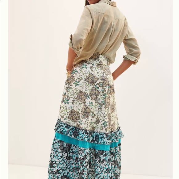 Floral Patchwork Maxi Skirt - Picture 3 of 3